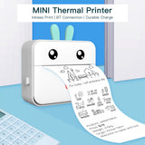 Portable Pocket Photo Printer All-in-One Thermal Mobile Printing Machine 200DPI Wireless BTwith 1 Roll Compatible Android iOS