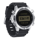 NORTH EDGE AQUA Men's Professional Diving Computer Watch Scuba Diving NDL 50M Dive Watches Altimeter Barometer Compass