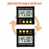 Digital Level Angle Gauge Angle Finder Protractor Inclinometer Level Box with Magnet Rotatable Backlit Display Data Hold