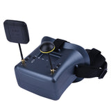 008D PRO FPV Goggle with 5.8GHz 40ch Receiver 3.7V/2000mAh Battery 4.3 inch HD LCD 16:9 for Racing Drone Micro BWhoop Drone