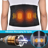 Infrared Heating Therapy Waist Vibration Massager Low Back Belt Pain Relief Spine Lumbar Back Belt Brace Support Massager