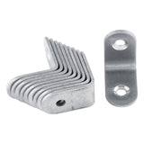 10Pcs Thick Stainless Steel Corner Brackets Right Angle Bracket Shelf Support Plate Connection Furniture Hardware Fasteners