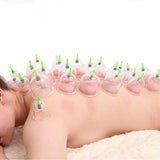 12pcs Chinese Cupping Therapy Set Traditional Biomagnetic Vacuum Cupping Therapy Cup Healthy Body Suction Therapy Massag