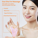 Face Natural Quartz Jade Roller &amp;amp; Gua Sha Set Beauty Facial Skin Roller Massager Muscle Relaxing Relieve Wrinkles Skin Care Tool