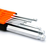 9 in 1 JAKEMY Hexagon Hex Allen Key Wrench Spanner Tool Set Chrome-vanadium Metric Ball Ended Electrician Hand Tools