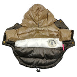 Pet Clothes Autumn/winter Cotton Clothes with Hood Dog Clothes Teddy Puppy Warm Two-legged Cotton Coat Pet Supplies