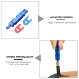 1 Set French-style Valves Nozzle Wrench Core Extension Remover Bike Repair Tool