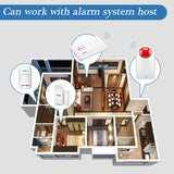 J008 110dB Indoor Outdoor Wireless Flashing Siren Strobe Light Sensor For Home Garge Alarm Security System