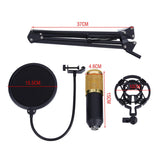 BM-800 Professional Broadcasting Studio Mic Recording Condenser Microphone for Computer