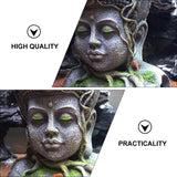 1pc Delicate Buddha Statue Portable Aquarium Hideout Fish Tank Decoration Landscaping Shelter Hiding Cave for Aquarium Fish Tank