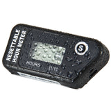 Resettable LCD Wireless Vibration Hour Meter For Chainsaw Bike Dirt Bike Lawn Mower Snowmobile ATV Marine Motorboat