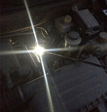 Adjustable LED Lighted Vehicle Inspection Mirror Flexible Telescoping Mirrors 360 Degree Swivel Extend Car Hand Tools