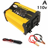Vehicle Inverter 300W 12V To 110V 220V Voltage Display Sine Modify Converter Wave Adapter Charger Vehicle G5S1