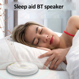 Wireless BT Speaker Portable Round Sleep Speaker Bone Conduction Technique Mini 500 mA Type-C Black Audio Standby 168 Hours