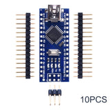 Promotion Funduino Nano 3.0 Atmega328 Controller Compatible Board for Arduino Module PCB Development Board without USB 10PCS/LOT