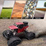 RC Dirt Bike 2 in 1  2.4GHz 4WD Racing All Terrain Rock Climbing Electric Monster Truck Track Car Belt High Speed Off Road Racin