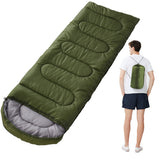 Down Ultralight Camping Sleeping Bag Down Filled Waterproof Fluff Sleeping Bags with Compression Bag Spring Tourism for Adult
