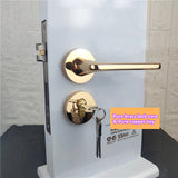 Zinc Alloy Bedroom Silent Anti-theft Door Lock Home Mechanical Split Golden Door Locks Handle Furniture Hardware Accessories