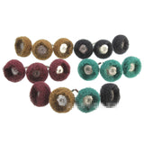 40 Piece Nylon Grinding Head With Handle Fiber Grinding Head Brushing Head Scouring Pad Machine