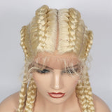 Lace wig female long hair chemical fiber headgear four-strand braid wig Braid wig