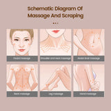 Hot Gua Sha Bianstone Board Electric Vibration Facial Scraping Lifting Massager Burning Fat Neck Wrinkle Removal Tighten Beauty