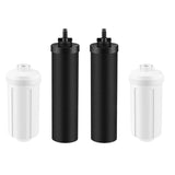 Water Filter Replacement,2 Activated Carbon Filters And 2 Fluoride Filters Compatible With Purifiers Water Filter System
