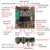 Bluetooth-compatible Power Amplifier Board with Subwoofer 2.1 Channel 50+50+100W 12V-24V  Power Amplifier Modules
