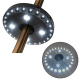 200LM 24+4LED Outdoor Patio Umbrella Pole Light Garden Detachable Portable Camping Tent Lamp Emergency Light With Hook
