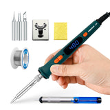 Adjustable 120W LCD Digital Soldering Gun Welding Tools with Fast Heating Ceramic Heater Temperature Electric Soldering Iron Set