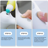 1 Set White Electric Cleaning Brush Kitchen Bathroom Sink Cleaning Tool Brush With Water Tank