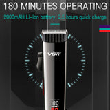 Professional Adjustable Hair Trimmer Cord/Cordless Beard Hair Clipper For Men Electric Hair Cutting Machine Rechargeable