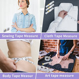 Soft Tape Measure For Body Sewing Tailor Cloth Vinyl Measurement Craft Supplies,60Inch Accurate Soft Double Scale Ruler