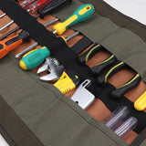 Roll Tool Bag Large Wrench Roll Up Portable Pouch Bag 20 Pockets Kit Telescope Storage Oxford Bag for Electricians Mechanics
