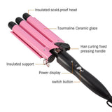 Triple Curling Iron 3 Barrel Hair Curler Crimp Big Wave Hair Waver Styling Tools Curling Wand Curl Machine Corrugation for Hair