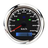 Waterproof Marine Tachometer Boat Tacho Gauge Digital Hourmeter85mm 200Km/H