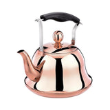Whistling Kettle Infuser Loose Leaf Stainless Steel Teapot Rose Gold Tea Stove Induction Stove Copper 2-Liter 2.1-Quart