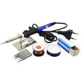 60W 220V 110V Electric Soldering Iron Set Tool Kit Solder Wire Tips Stand