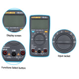 1Pcs ZT Digital Multimeters Portable AC/DC Ammeter Voltmeter Ohm LCD Display Backlight Multimeter Diode and Continuity Test