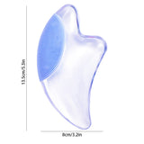Gua Sha Massage Stone Gua Sha Scraper Board Luminous Crystal With Silicone Facial Cleansing Brush For Facial Tightening Care