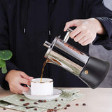 Italian Coffee Maker Induction Cooker 300ML 304 Stainless Steel Espresso Coffee Maker Coffee pot Moka Pot Italian Coffee Machine