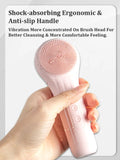 New Sonic Facial Cleansing Brush for Deep Cleaning Blackhead Remover Warm Massage Silicone Skin Wash Machine with Magnet Charger
