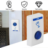 504D LED Wireless Chime Door Bell Doorbell &amp; Wireles Remote control 32 Tune Songs White Home Security Use Smart Door Bell