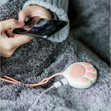 Cartoon Cat Paw Cute Hand Warmer Winter Mini Heater Home Office Outdoor Portable Quick Heating Multifunction USB Rechargeable