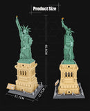 world Architecture series Statue of Liberty Model Building Blocks set classic MOC  City streetview Toys for children Gift