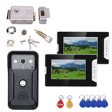 7 inch Video Intercom Door Phone RFID System With HD Doorbell 1000TVL Camera with Home Stainless Steel Electronic Door Lock