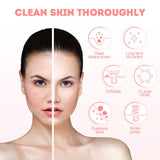 2 In 1 Cleaning Face Silicone Deep Cleansing Brush Massage Instrument Waterproof Hot Compress Essence Import Shrink Pores
