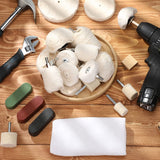 21Pcs Buffing Pad Polishing Wheel Kits,Cone Column Mushroom Round T Shaped Buffing Wheel For Manifold Aluminum Stainless