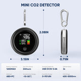 3 in 1 Lightweight Carbon Dioxide Detector Air Quality Monitor Temperature Humidity Air Analyzer for CO2 Digital CO2 Meter Home