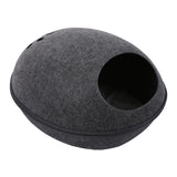 Detachable Cat Bed Breathable Cat Pet Cave Dog Cat Sleeping Bed Natural Felt House With Cushion for Pets Cats Pet Accessories