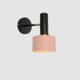 Nordic wall lamp American style iron art bedroom bedside lamp modern simple living room wall lamploft wall lamp  creative mirror